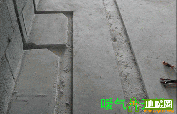 武漢暖氣安裝，暖氣開槽